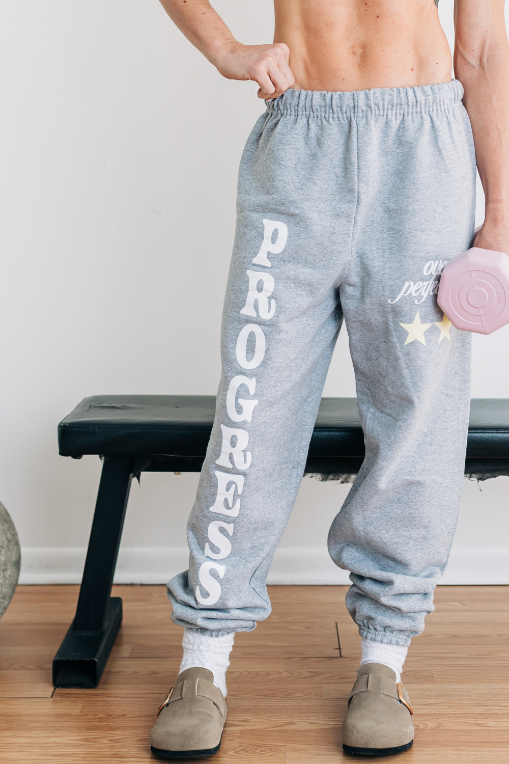 Progress Over Perfection Ash Sweatpants